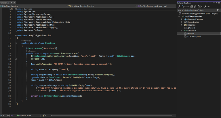 How to create HTTP trigger Azure Function – Crm Minds
