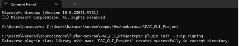 Dynamics 365 – How to Start a Plugin Project with PAC CLI – Crm Minds